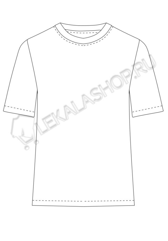 Выкройка: футболка для мужчин. Артикул M 054