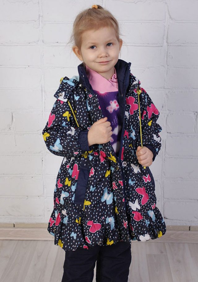 Выкройка плащ-пальто для девочки 3-5 лет